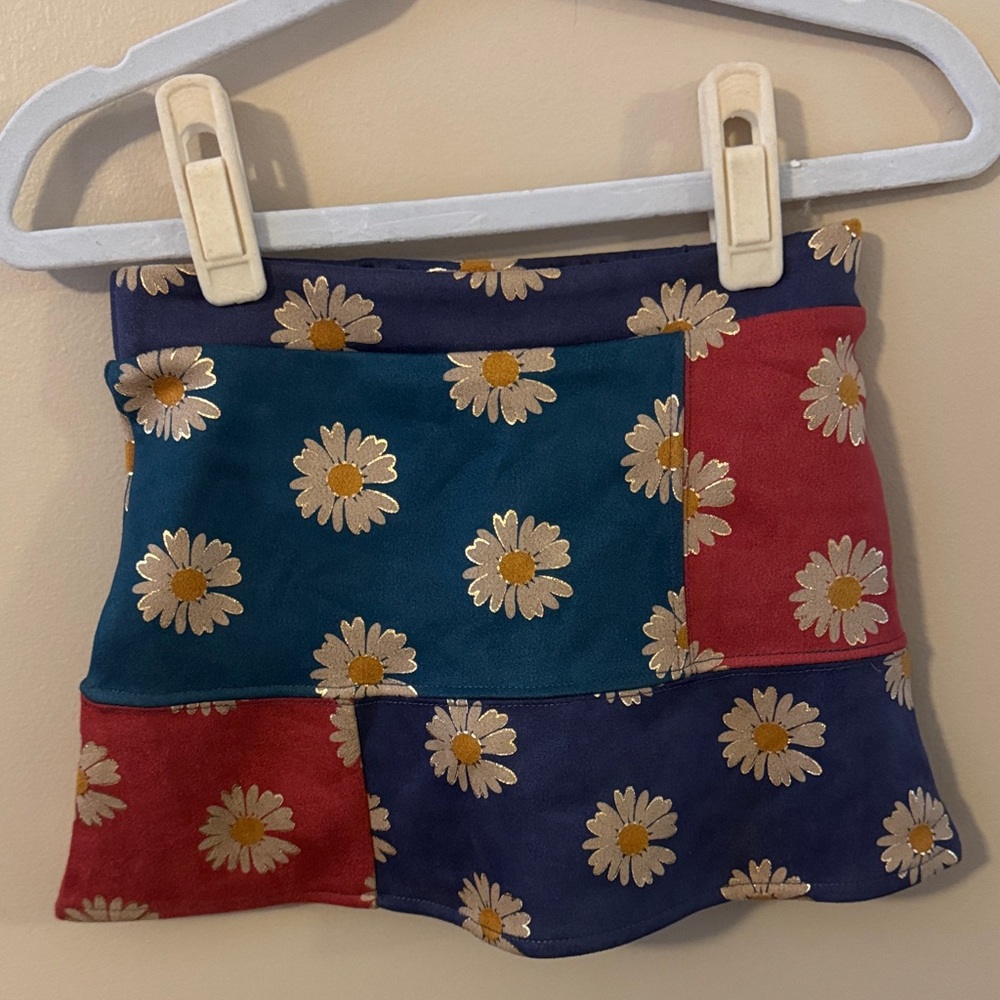 Floral Patchwork Girls 3T Skirt with Bloomers